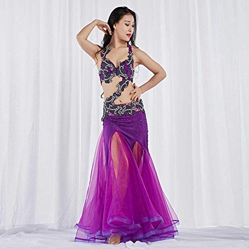 Voici un magnifique costume de danse orientale pour toutes les amoureuses  de la danse du ventre. Ce costume de scène est élégant et d'une beauté