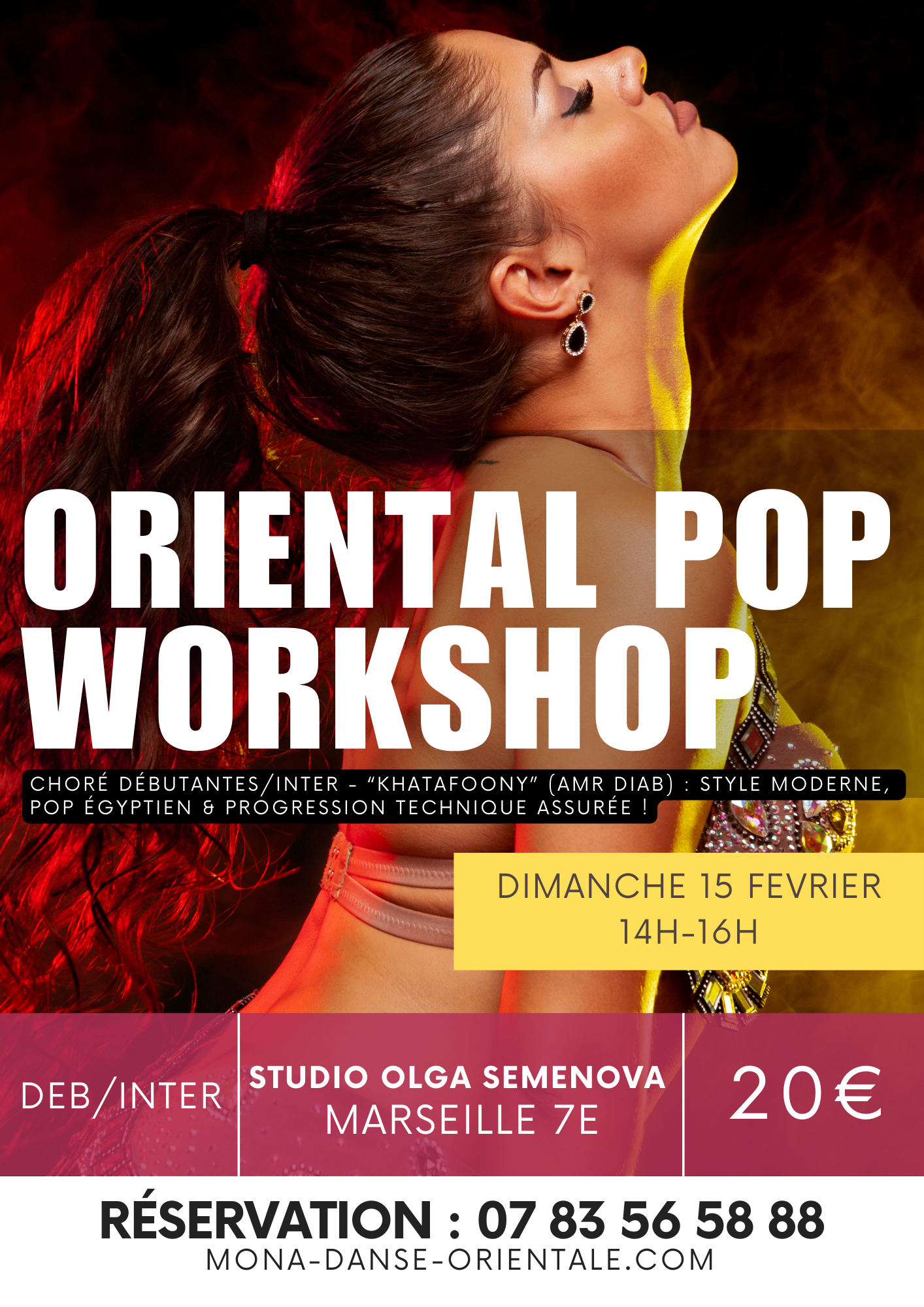 Stage danse orientale Marseille - 15/02/26