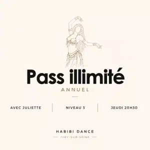 Pass illimité danse orientale à Ivry niveau 3